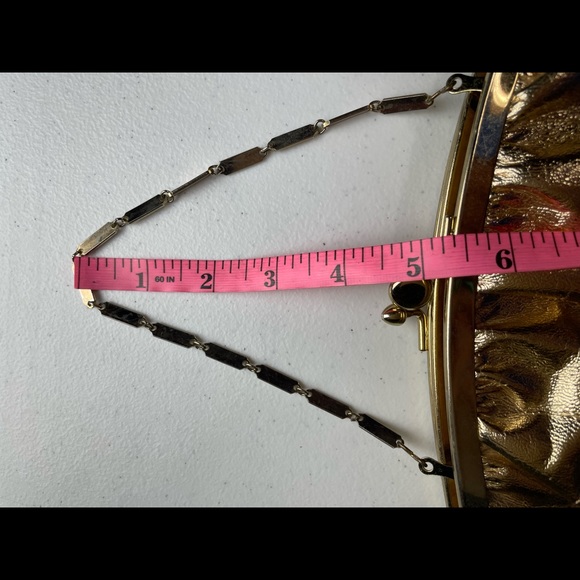 Vintage HL Harry Levine Gold Evening Purse Handbag - Picture 6 of 7